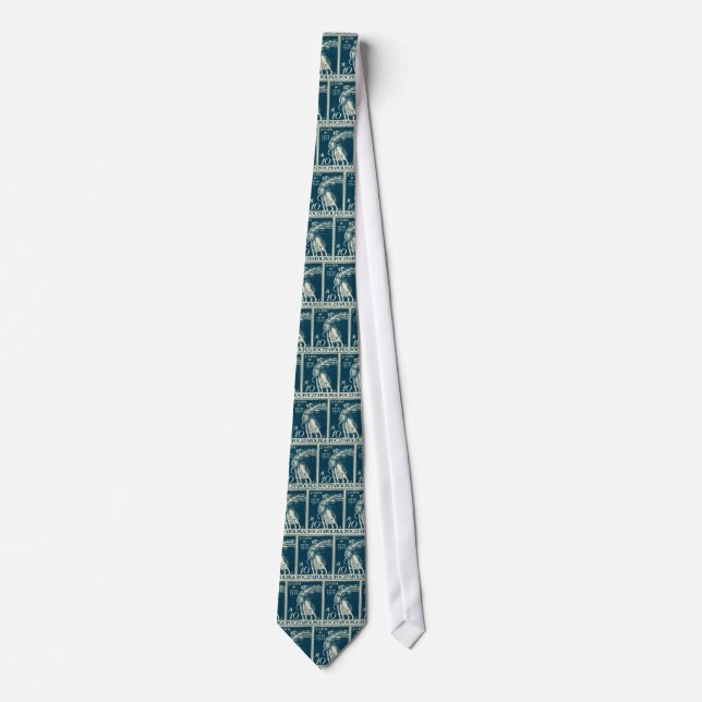 1921 10m Polish Postage Stamp Tie (Front)