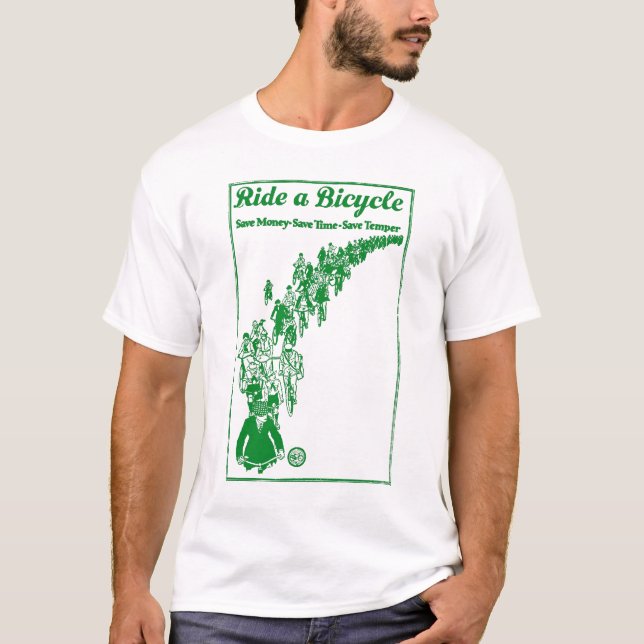 1921 Bikes Green T-Shirt (Front)