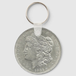 1921 Morgan Silver Dollar Key Chain
