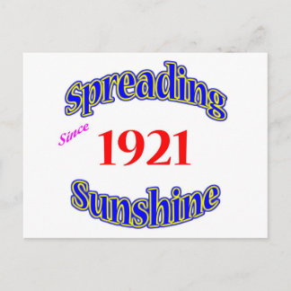 1921 Spreading Sunshine Postcard