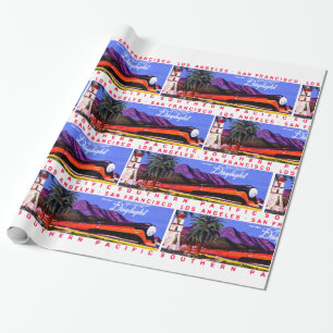 1922 Daylight Railroad Train Wrapping Paper