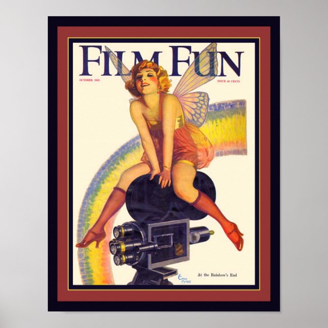 1922 "Film Fun" Deco Magazine Cover Poster (Front)