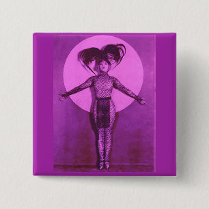 1922 oddball movie star get-up - lavender 15 cm square badge