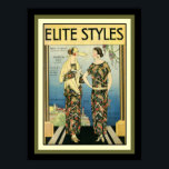 1923 Elite Styles Art Deco Fashion Print 12 x 16<br><div class="desc">Beautiful 1923 Art Deco Cover for "Elite Styles" magazine.</div>