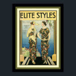 1923 Elite Styles Art Deco Fashion Print 12 x 16<br><div class="desc">Beautiful 1923 Art Deco Cover for "Elite Styles" magazine.</div>