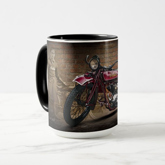1923 Indian Big Chief Motorcycle Mug (Front Left)