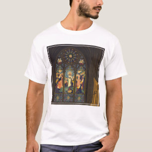 1923 Poster Of A Church With Stained Glass Window. T-Shirt