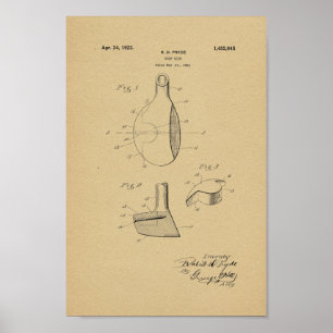 1923 Vintage Golf Club Patent Art Print