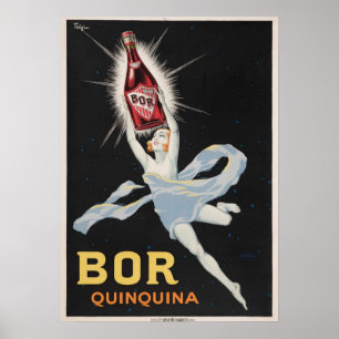 1924 🍾 Joseph-Charles Paris Bor Quinquina Wine Poster