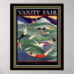 1924 Vanity Fair Deco Swimsuit Cover 16x20 Poster<br><div class="desc">Eye-Catching,  1924 Art Deco,  Vanity Fair Swimsuit Cover Poster</div>