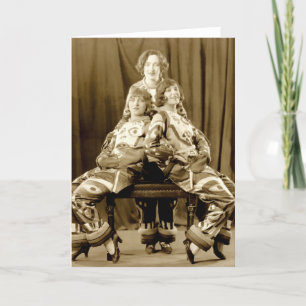 1925 Actresses on Stage Card