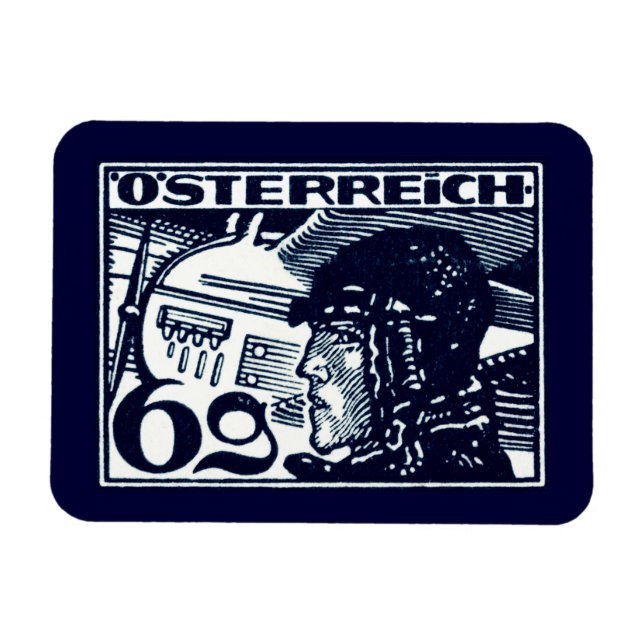 1925 Austrian Air Mail Magnet (Horizontal)