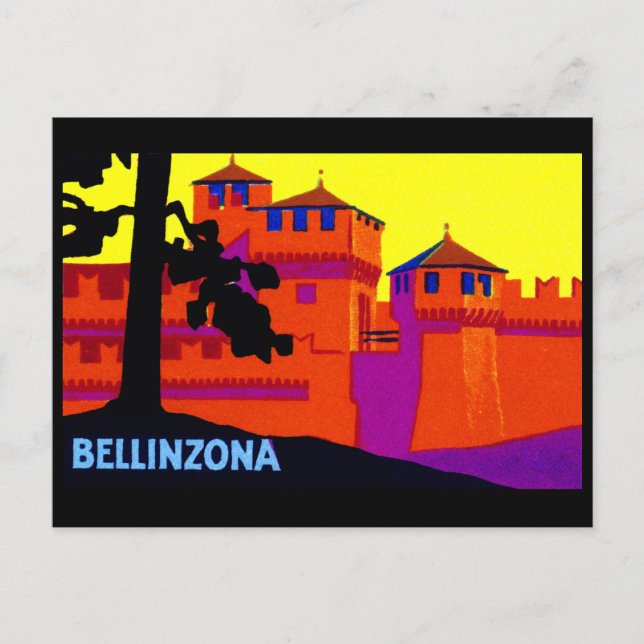 1925 Bellinzona Switzerland Postcard (Front)