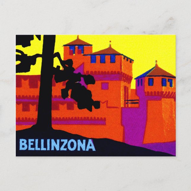 1925 Bellinzona Switzerland Postcard (Front)