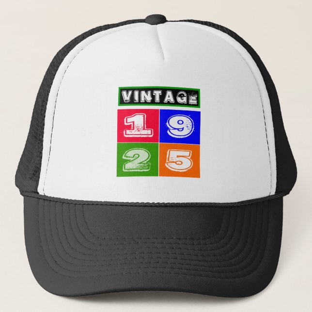 1925 Birthday Designs Trucker Hat (Front)