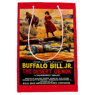 1925 Buffalo Bill, Jr. - Desert Demon movie poster Medium Gift Bag