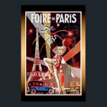1925 Foire De Paris Eiffel Tower Art Deco Poster<br><div class="desc">Foire De Paris French vintage art deco poster print from the 1920's advertising Paris Fair with Eiffel Tower.</div>