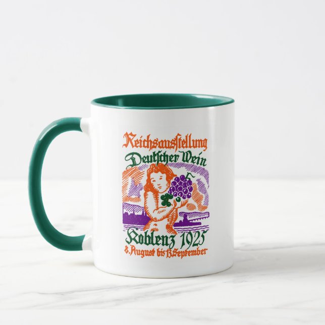 1925 German Wine Festival Mug (Left)