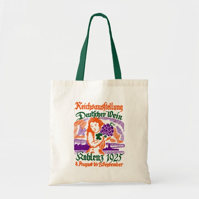 1925 German Wine Festival Tote Bag (Front)