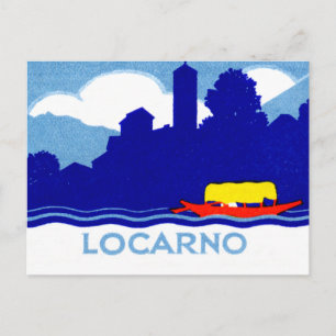1925 Locarno Switzerland Postcard