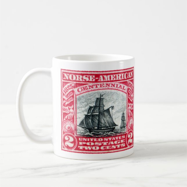 1925  Norse American Stamp Coffee Mug (Left)