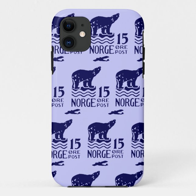 1925 Norwegian Polar Bear Case-Mate iPhone Case (Back)