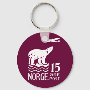 1925 Norwegian Polar Bear Key Ring