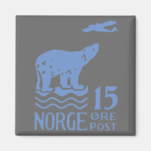 1925 Norwegian Polar Bear Magnet