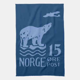 1925 Norwegian Polar Bear Tea Towel