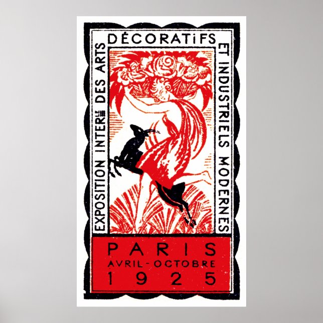 1925 Paris Art Deco Poster (Front)