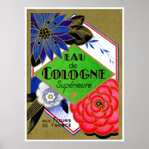 1925 Superieure Flowers of France perfume Poster