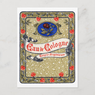 1925 Superior Eau de Cologne perfume Postcard
