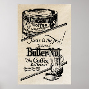 1925 Vintage Coffee Ad Poster