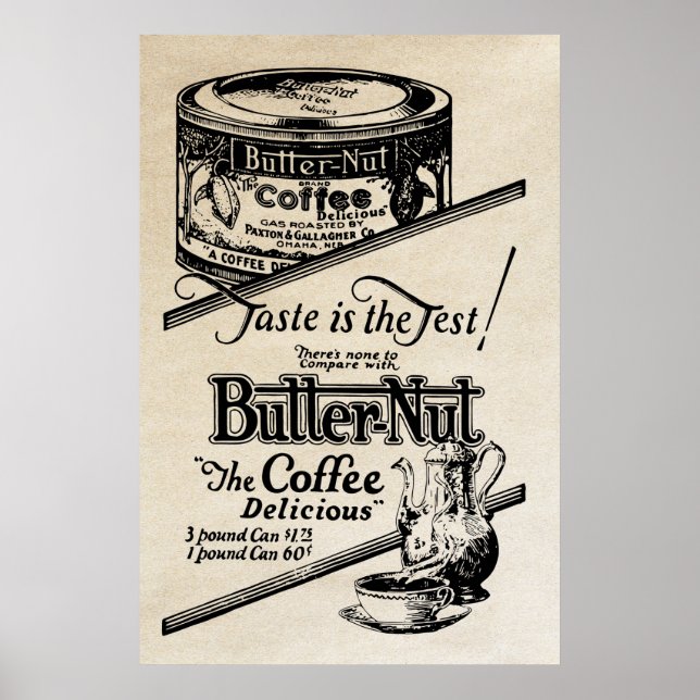 1925 Vintage Coffee Ad Poster (Front)