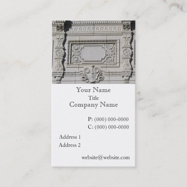 1926 Building Element Business Cards (Front)