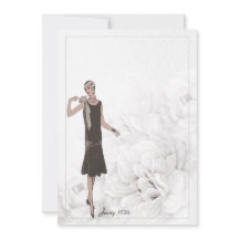 1926 Customisable Vintage Fashion Stationery