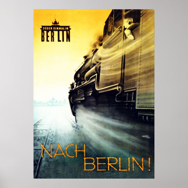 1926 Go to Berlin Germany Travel Poster (Front)