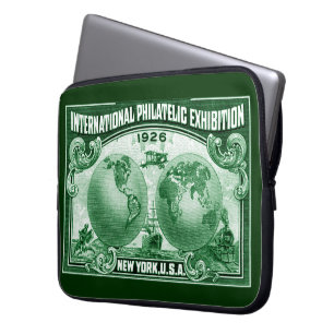 1926 International Philatelic Expo New York Laptop Sleeve