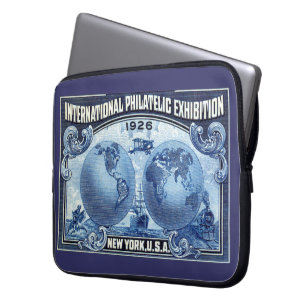 1926 International Philatelic Expo New York Laptop Sleeve