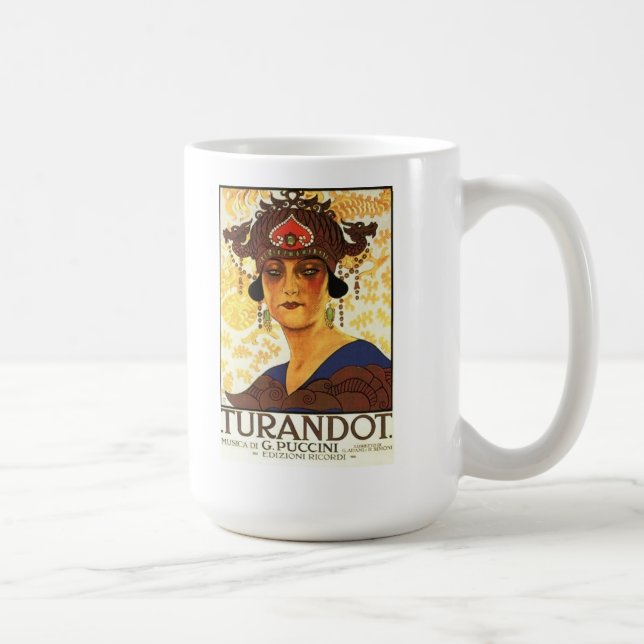 1926 Poster - Turandot by Puccini Coffee Mug (Right)