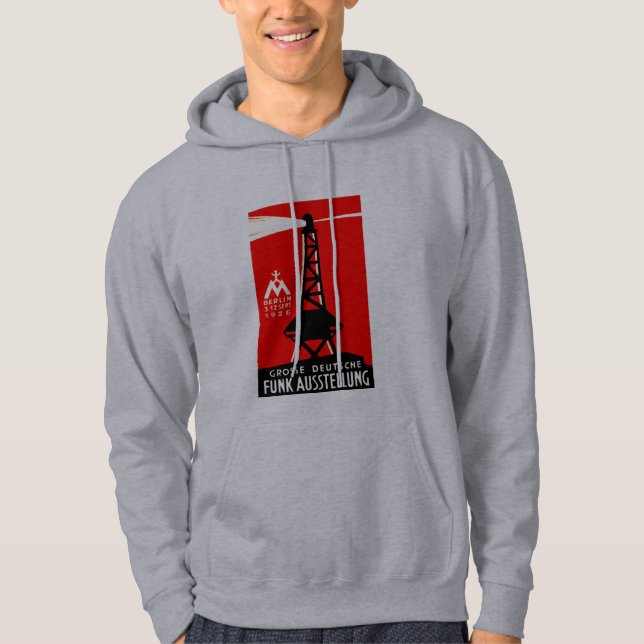 1926 Radio + Broadcasting Poster Hoodie (Front)