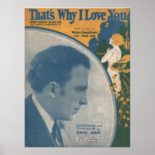 1926 THAT'S WHY I LOVE YOU POSTER