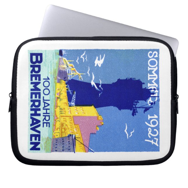 1927 Bremerhaven Germany Laptop Sleeve (Front)