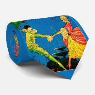 1927 Fulton Theatre program cover art print Tie