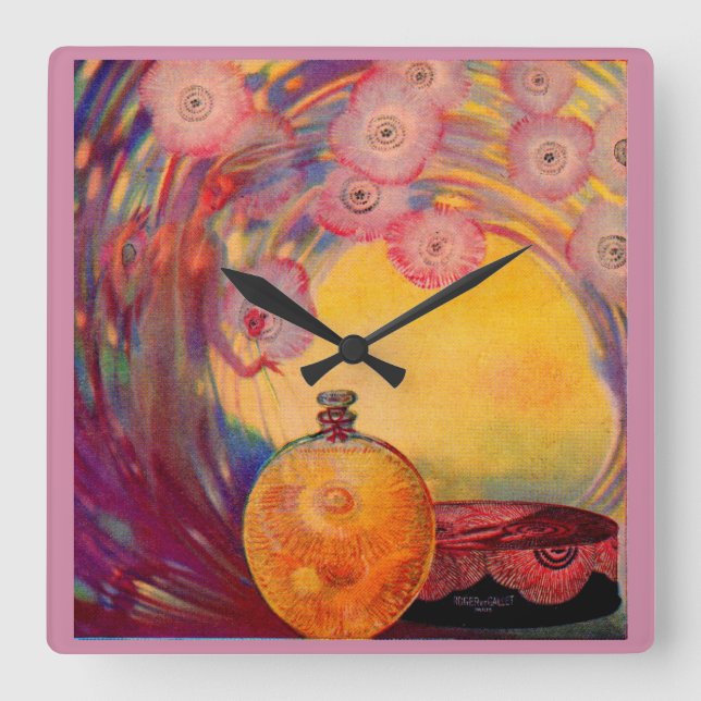 1927 Roger & Gallet perfume ad Square Wall Clock (Front)