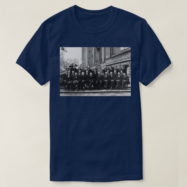 1927 Solvay Conference on Quantum Mechanics 1  T-Shirt (Design Front)