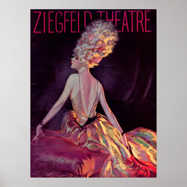 1927 Ziegfeld Theatre program cover art Poster (Front)