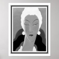 1928 Art Deco Fashion Illustration