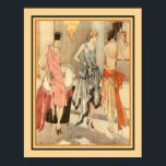 1928 Art Deco Fashion Print<br><div class="desc">French,  Art Deco,  Evening Gown Fashion Print ca. 1928. 11x14 shown here. Available in other sizes.</div>