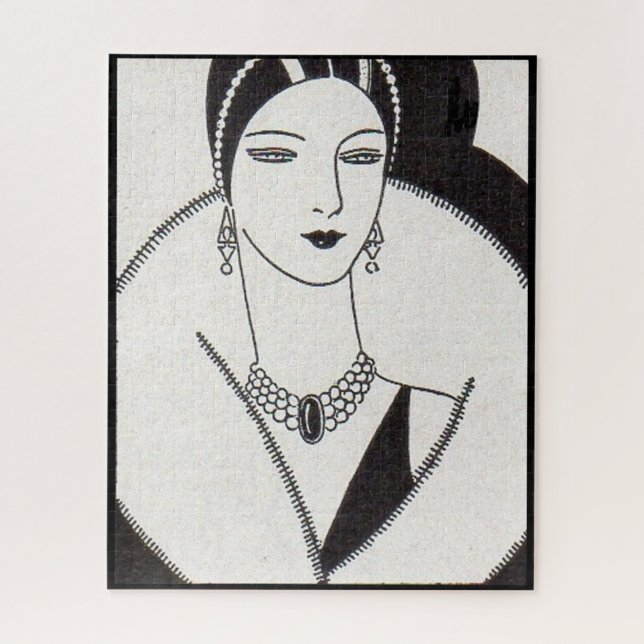 1928 art deco woman jigsaw puzzle (Vertical)